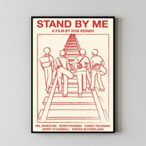 Retro Stand by Me movie poster art print