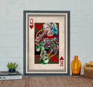 Suicide Squad Joker and Harley vivid movie poster