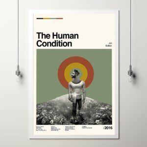 Stylish vintage modern movie poster for The Human Condition