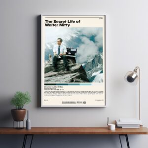 Minimalist movie poster for The Secret Life of Walter Mitty