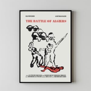 Battle of Algiers vintage movie poster for home decor