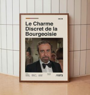 Minimalist movie poster for The Discreet Charm of the Bourgeoisie