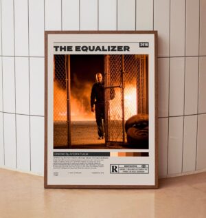The Equalizer minimalist movie poster by Antoine Fuqua