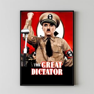 Movie poster of The Great Dictator by Charlie Chaplin