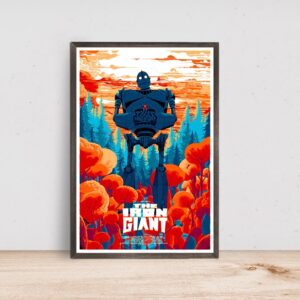 The Iron Giant vintage movie poster art