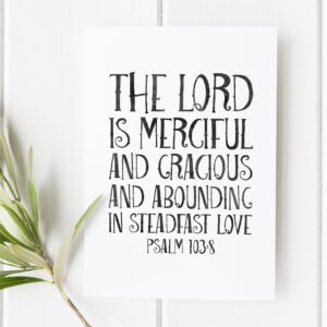 Psalm 103:8 Inspirational Movie Poster