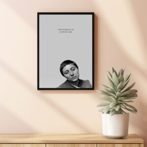 Emotive movie poster for The Passion of Joan of Arc