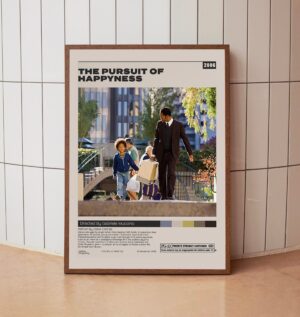 Minimalist movie poster for The Pursuit of Happyness