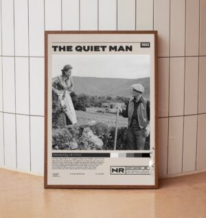 Minimalist movie poster for The Quiet Man