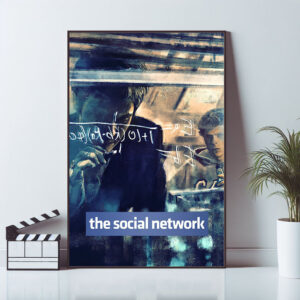 Artistic movie poster for The Social Network