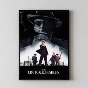 The Untouchables movie poster vintage design