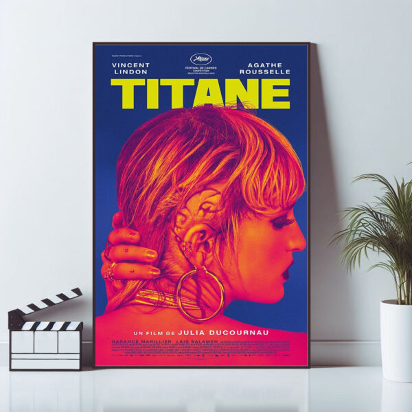 Titane movie poster featuring bold contemporary design