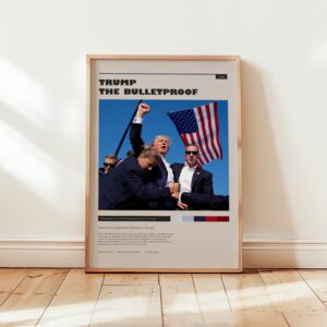 Trump movie poster in minimalist design