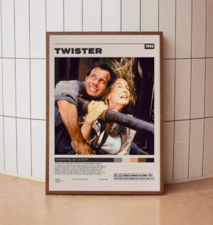 Minimalist Twister movie poster by Jan de Bont