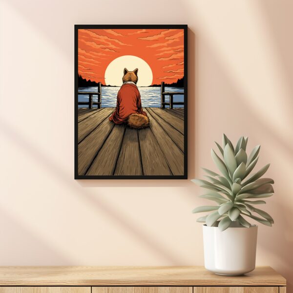 Doge meme movie poster in Japanese Ukiyo-e style