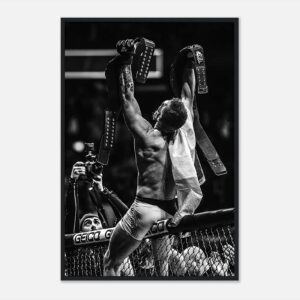 Full-size boxing poster of Conor McGregor, vibrant sports wall art