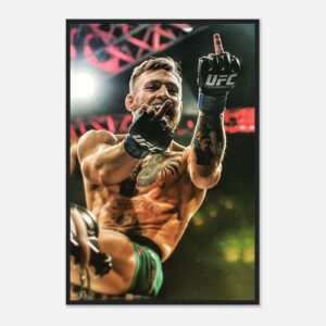Conor McGregor boxing poster, vibrant MMA wall art