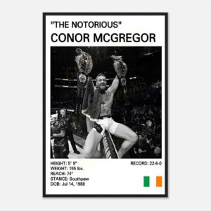 Conor McGregor MMA poster in vibrant colors