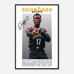 Dennis Schroder basketball poster wall art