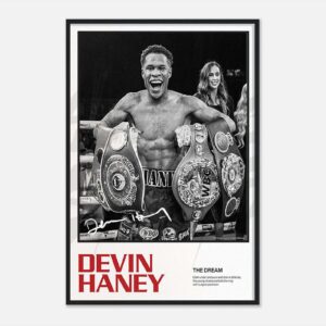 Devin Haney full-size boxing poster wall art