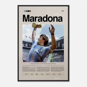 Diego Maradona football player poster, full-size wall art
