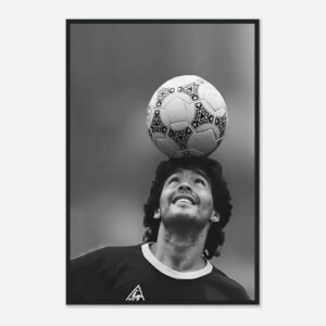 Diego Maradona football poster in vibrant colors.