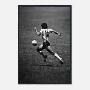 Diego Maradona football poster, motivational sports art.