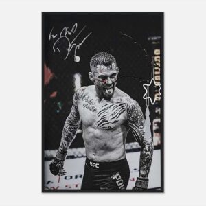 Dustin Poirier MMA poster wall art, full-size boxing design