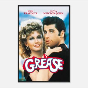 Vintage Grease movie poster full-size wall art