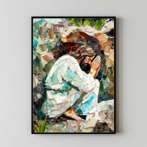 Jesus Christ praying movie poster spiritual decor