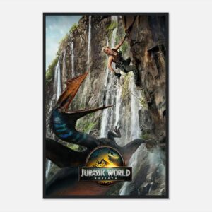 Jurassic World Cliff Rebirth movie poster wall art