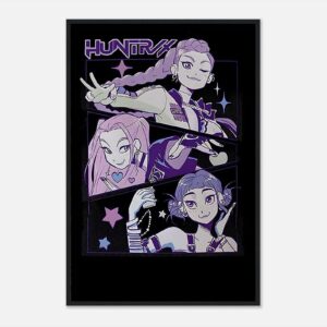 Kpop Demon Hunters movie poster with vibrant characters and design