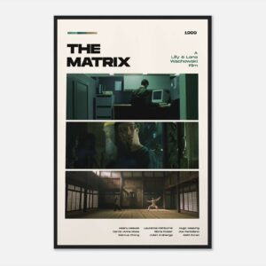 Vintage The Matrix movie poster wall art